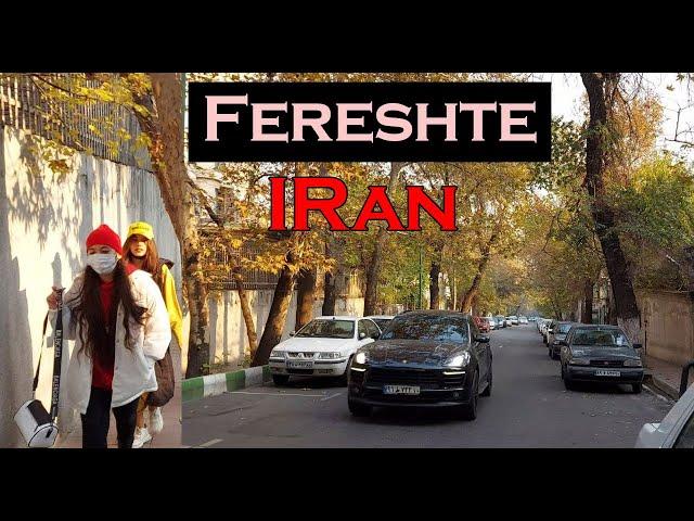 Fereshte street walking POV Tehran Iran 2021 4k پیاده روی در خیابان فرشته تهران ایران