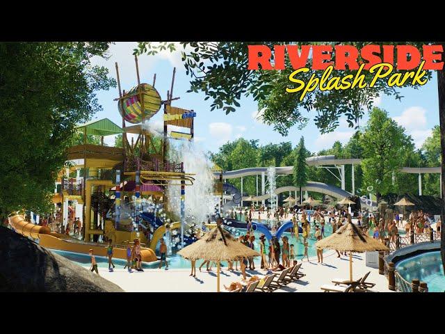 Planet Coaster 2- Building a HUGE Splash Pad and Water Coaster! Lifeguard Builds a Water Park Ep. 3