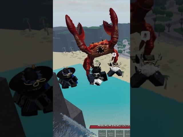 The Crab Jumpscared Us! #strongestbattlegrounds #jumpscare #crab