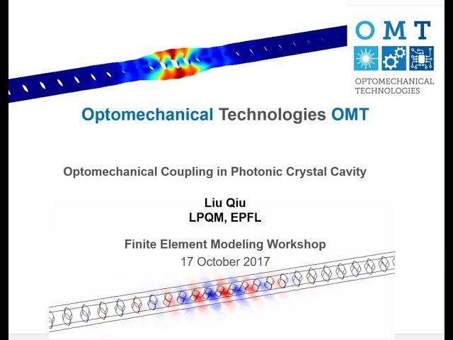 COMSOL simulation tutorial: Optomechanical Coupling in Photonic Crystal Cavities