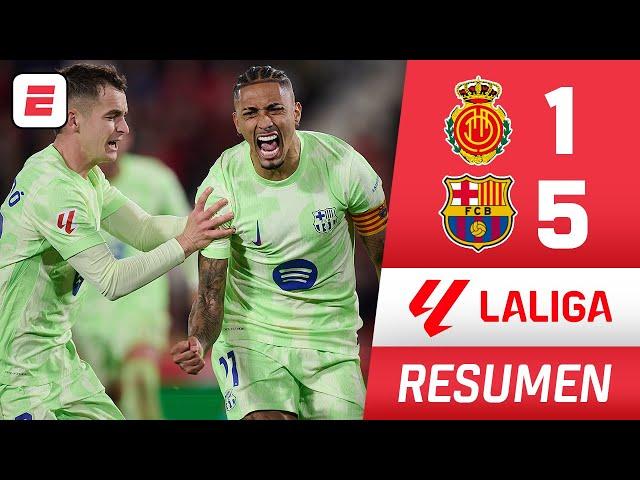 Barcelona GOLEÓ 5-1 al Mallorca con DOBLETE de Raphinha y un Lamine Yamal INTRATABLE | La Liga