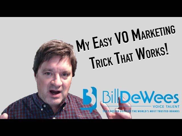 My Easy VO Marketing Trick That Works!