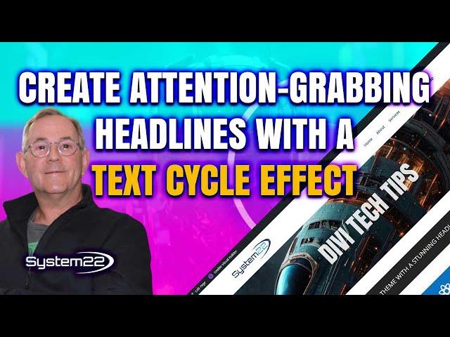 Divi Theme Unleash Stunning Headline Effects with Divi's Text Cycle Magic!