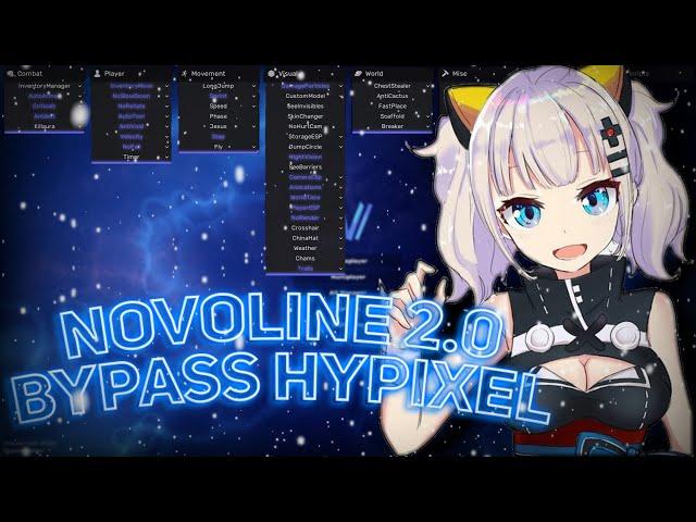 THE BEST CHEAT FOR Hypixel! || Novoline 2.0 || bypass Hypixel