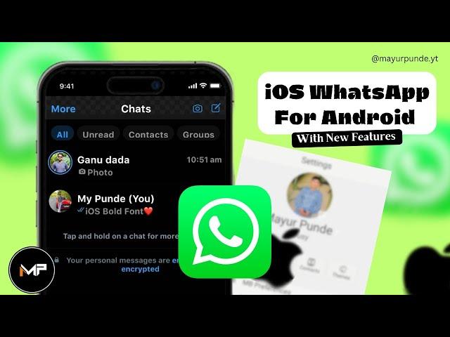 Install iOS Whatsapp On Android |MB Whatsapp Download