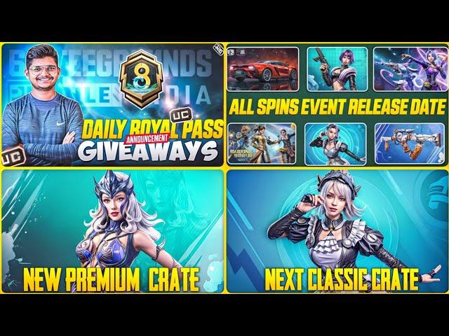 NEXT PREMIUM CRATE | NEXT CLASSIC CRATE | BGMI/PUBG 3.3 UPDATE ALL EVENTS RELEASE DATE