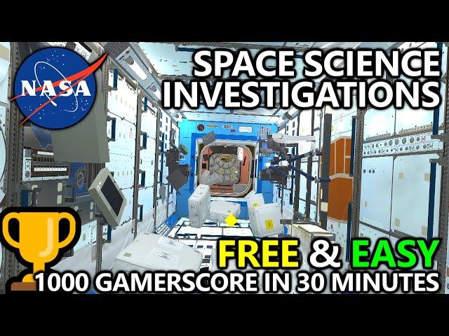 Space Science Investigations (NASA) Achievement Walkthrough - FREE & EASY 1000 Gamerscore in 30 Mins