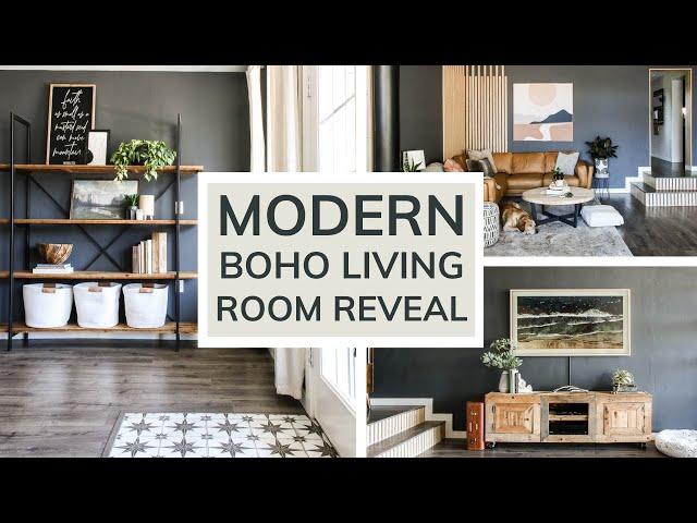 Modern Boho Living Room 2021 | EXTREME Living Room MAKEOVER!