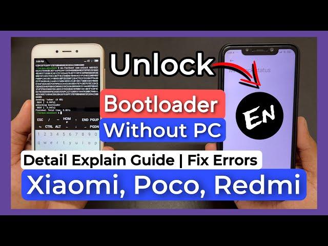 How To Unlock Xiaomi Bootloader Without PC. Unlock Xiaomi Redmi Poco Bootloader Using Termux App