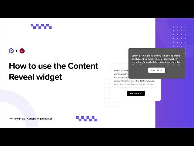 How to use the Content Reveal widget of PowerPack Addons for Elementor