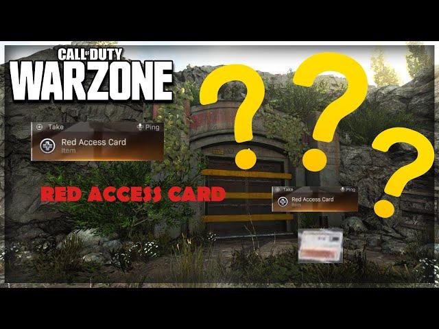 RED ACCESS CARD EASTER EGG IN WARZONE ???