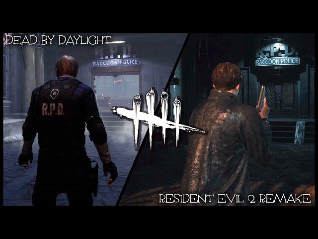 Dead by Daylight vs Resident Evil 2 Remake - Raccoon City Police Department Comparison