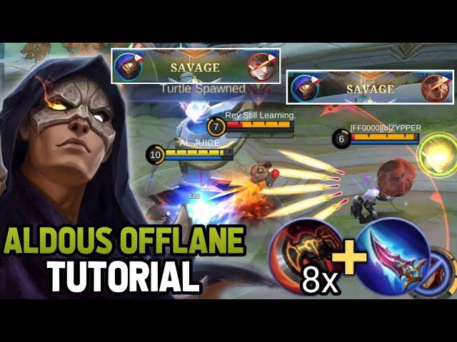 2 SAVAGE!!! ALDOUS OFFLANE TUTORIAL (EXPLAINED) | Aldous Guide, Rotation, Builds, Tips and Tricks