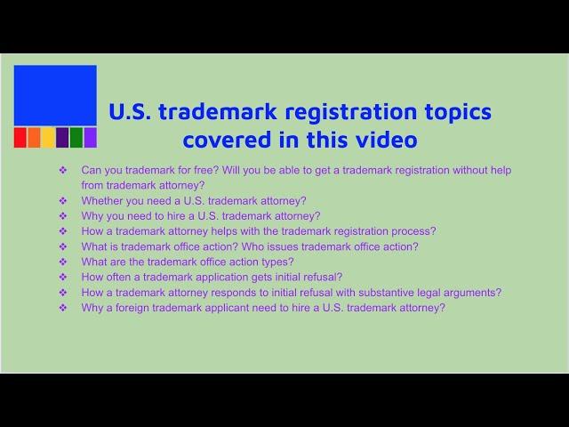 U.S. Trademark Registration Process- Step-by-Step Overview with Explanation Graphics from a Lawyer