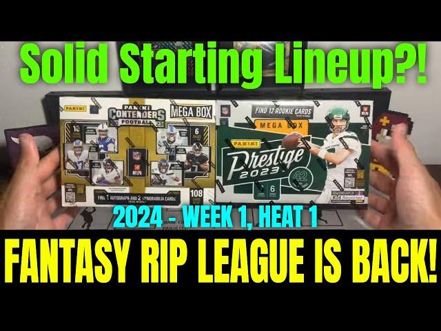 FANTASY RIP LEAGUE IS HERE!! Some SOLID Starters For Week 1, Heat 1! FOOTBALL IS FINALLY BACK!