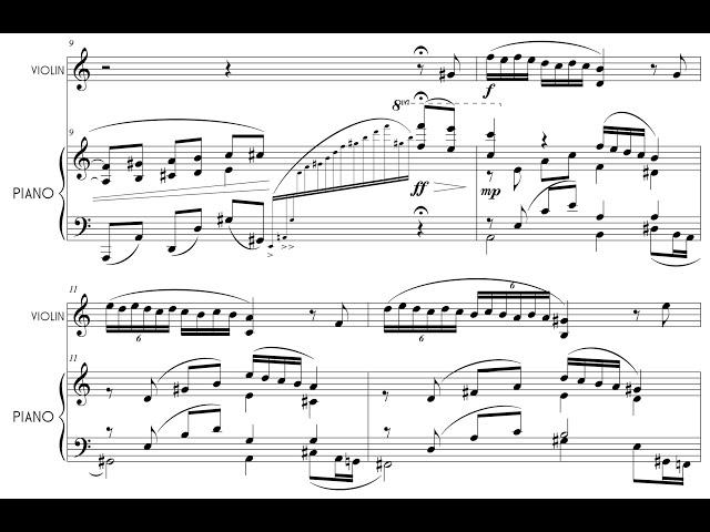 George N. Gianopoulos - City Vignettes for Violin and Piano, Op. 29d (2016) [Score-Video]