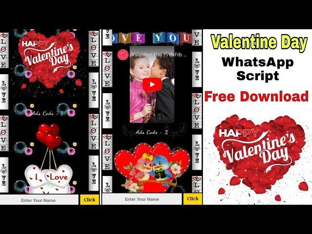 Valentine Day WhatsApp Wishing Script For Blogger | Viral Script | Techy Immo