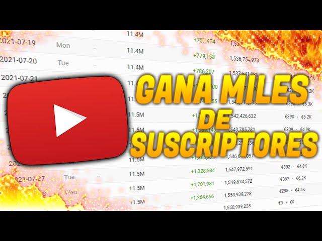 Cómo GANAR SUSCRIPTORES RÁPIDO y Reales en YOUTUBE Gratis