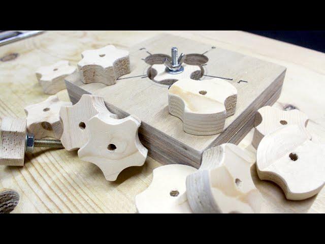 Make Star Knobs With The Knob Jig  DIY WoodWorking For Aug16