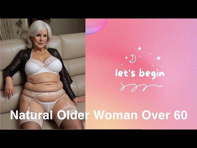 Natural Old Woman Over 60 Elegantly lingerie  Luxury & Epic #beauty #style