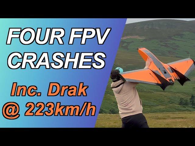 ️ FPV Crashes  - Ritewing Drak / Zcon / Delta Strike 