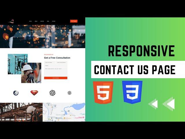 How to make a Responsive Contact Us Page using HTML and CSS