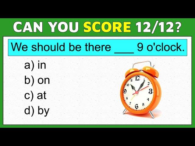Mixed English Grammar test: Can You Pass This Quiz? #challenge 12