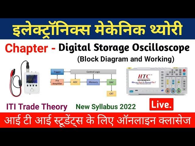 Digital storage oscilloscope Block Diagram and Working ITI Electronics Mechanic Trade Theory DSO