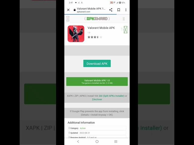 How to download valorant on mobile #shorts