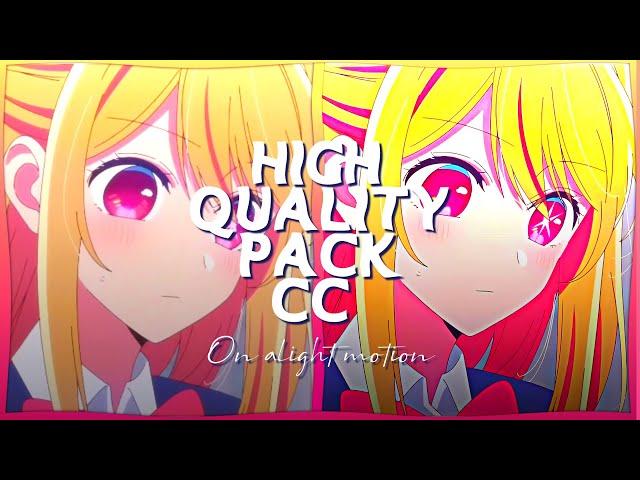 High Quality CC Pack on Alight Motion with Alight Link + XML File | Moonie달 |