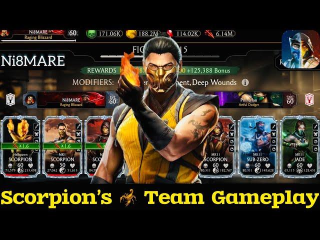 A Scorpion’s Team MK Mobile Elder Tower Survival Gameplay