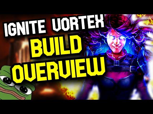 0 Button BLASTER Rue's Ignite Vortex Overview POE 3.21 Crucible League Build