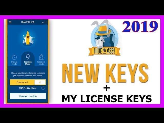 VPN pro HMA (HideMyAss) License Keys september 2019 work 100%