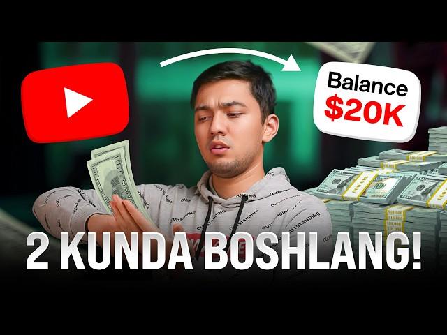 YouTube Kanalni MONETIZATSIYAGA Ulash - 2024 TO'LIQ VIDEO | YouTube Darslari