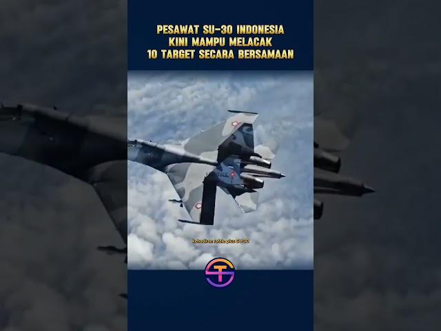 Pesawat tempur SU-30 Indonesia kini mampu melacak 10 target secara bersamaan #pesawattempur