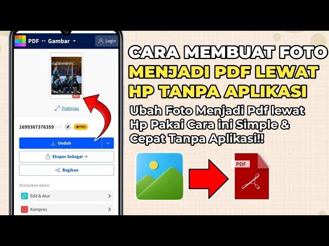 Cara Membuat Foto Menjadi Pdf Lewat Hp Android Tanpa Aplikasi Tambahan