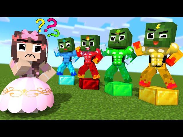 Monster School :  Zombie Girl Love Story - Minecraft Animation