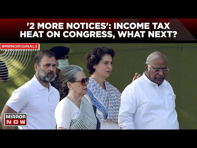 Congress News | After Rs 1800 Crore Tax Notice, 'Got 2 More Notices', Claims Congress | Latest News