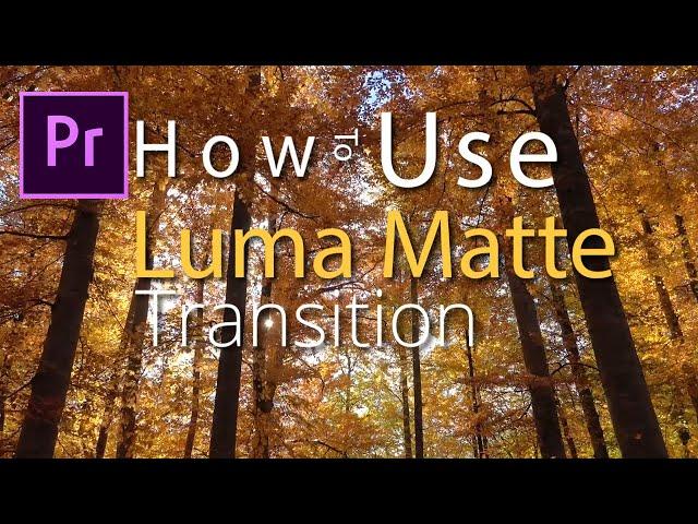 Learn How to Use Luma Matte Transition in Premiere Pro