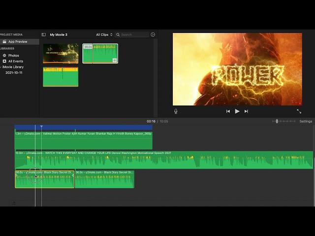 How to add multiple audio tracks in iMovie?