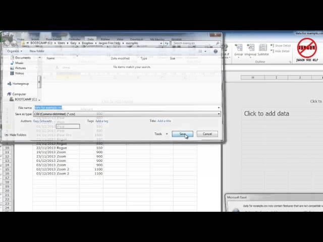 Excel: How to Export Data to CSV