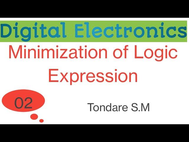 #santoshtondare#Logic Expression Minimization