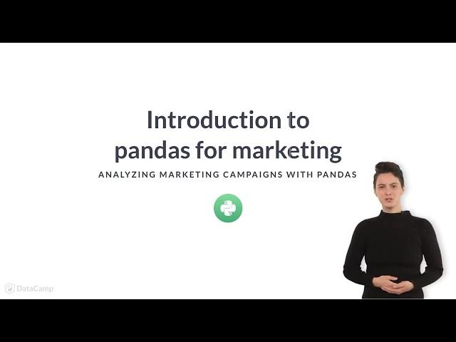 Python Tutorial: Introduction to pandas for marketing