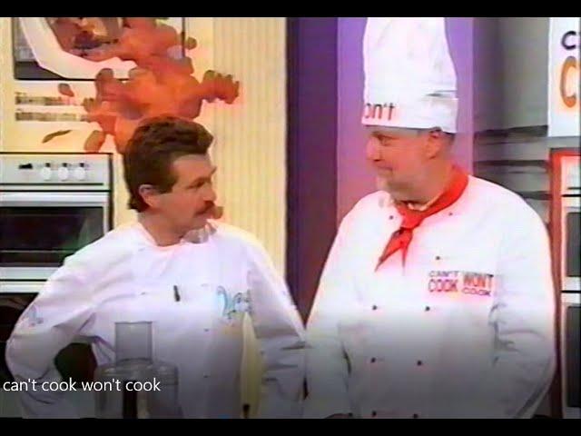 David and Jane Ochiltree on 'Can't Cook, Won't Cook'. 1997.