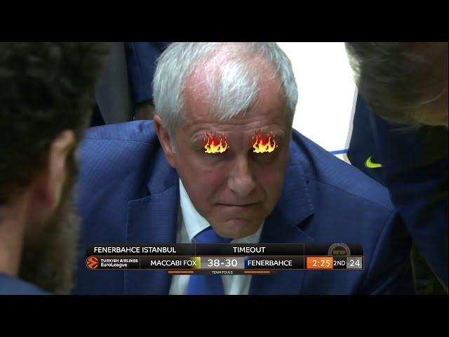 When Zeljko Obradovic Has No Chill (Best Basketball Coach In The World)