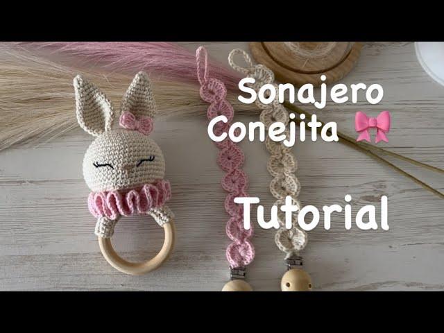 Sonajero conejita a crochet