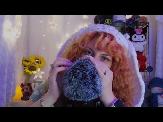 ASMR relax with sksk, tktk & head scratches (slow triggers & fluffy mic scratching)