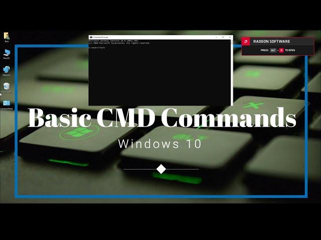 Basic CMD Commands for Windows 10 | Command Prompt Tutorial for Beginners