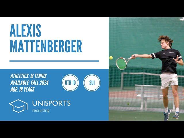 Alexis Mattenberger - College Tennis Recruiting Fall 2024