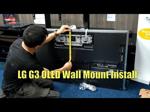 LG G3 OLED Wall Mount Installation, the easy way!